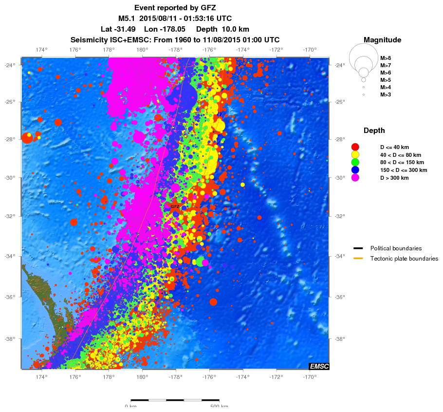 wide historical seismicity