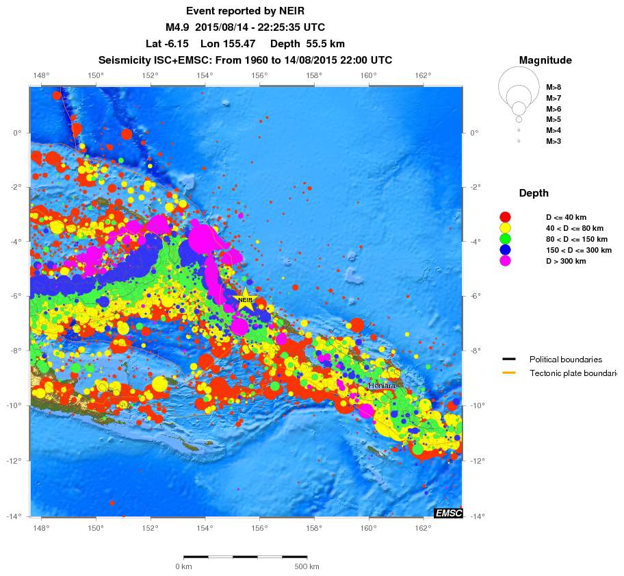 wide historical seismicity