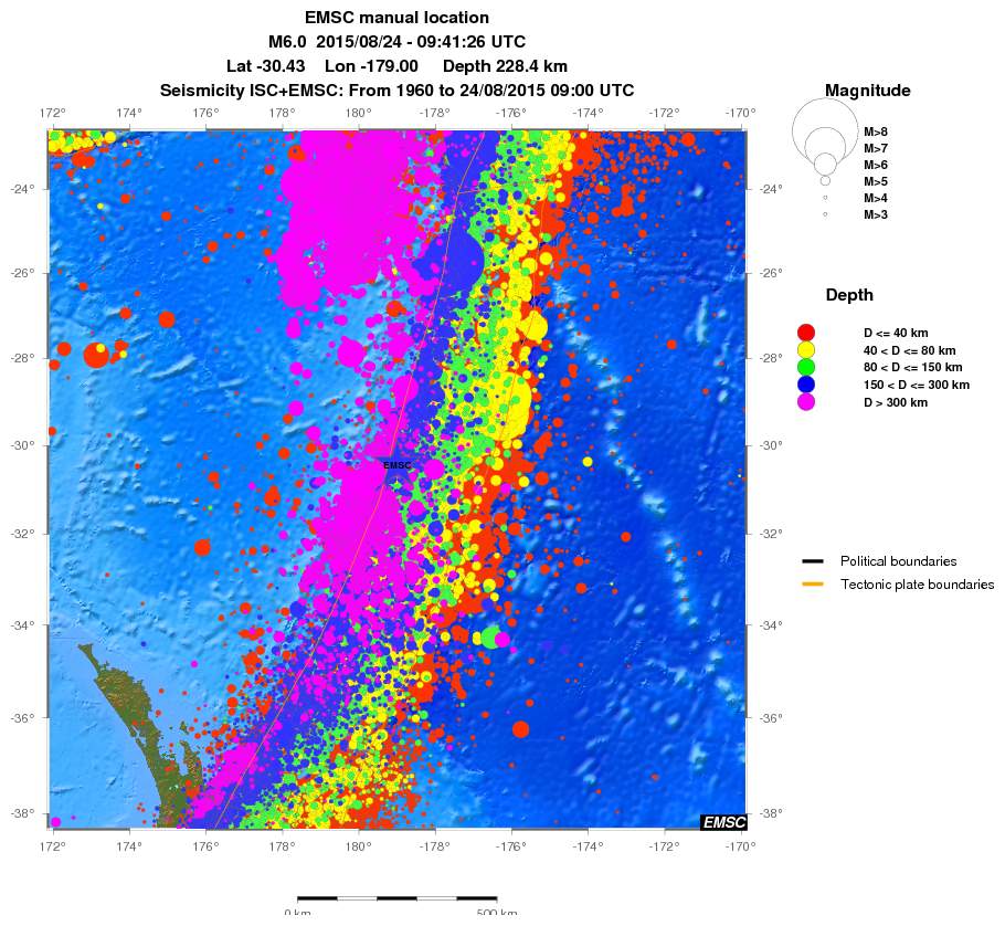 wide historical seismicity