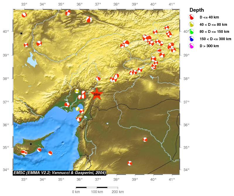 Regional moment Tensor