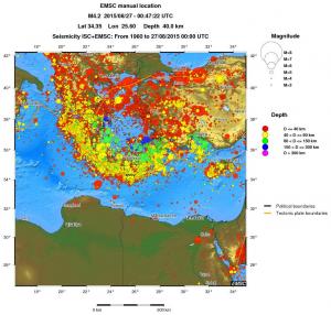 wide historical seismicity
