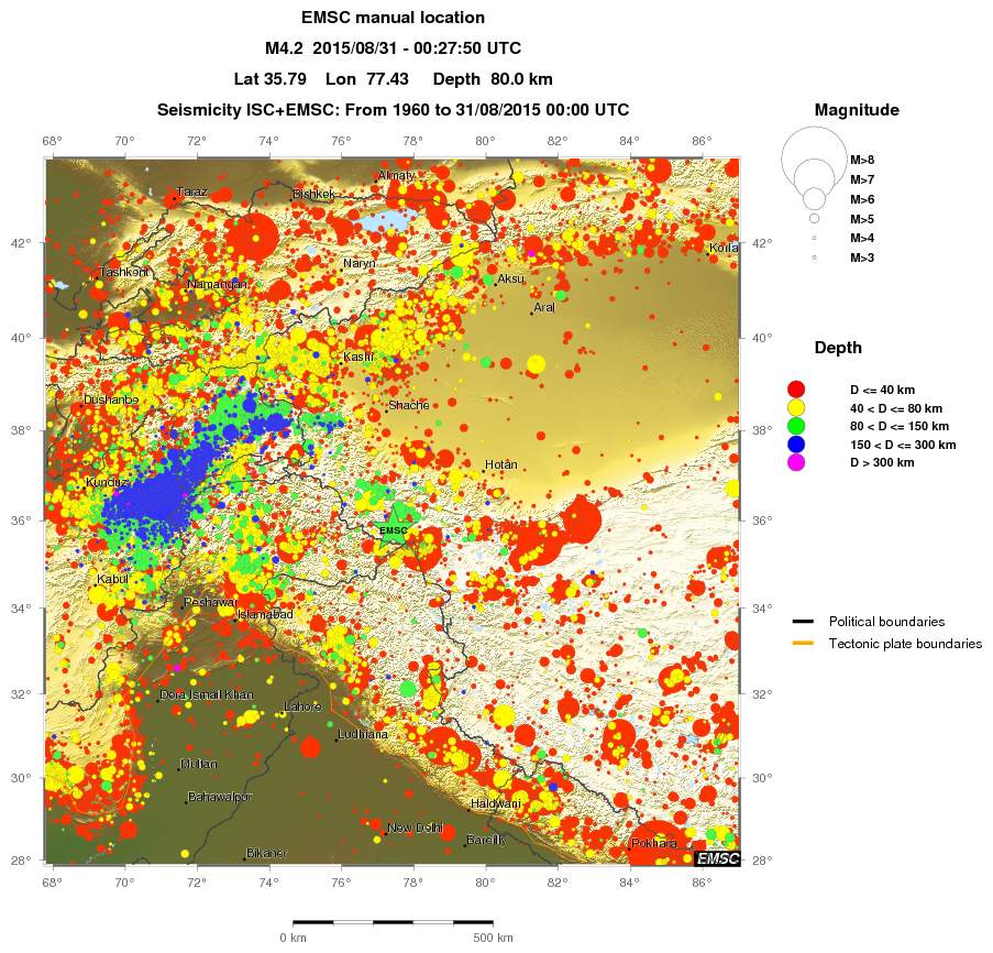 wide historical seismicity