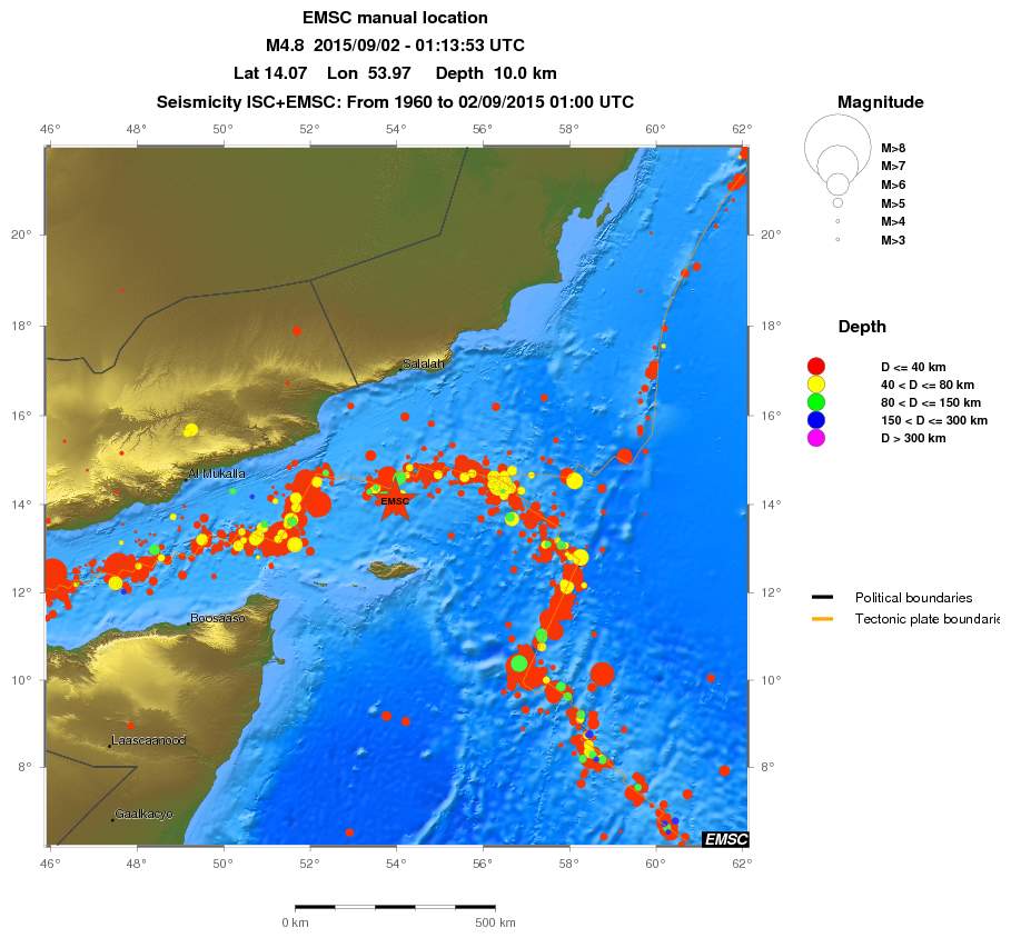 wide historical seismicity