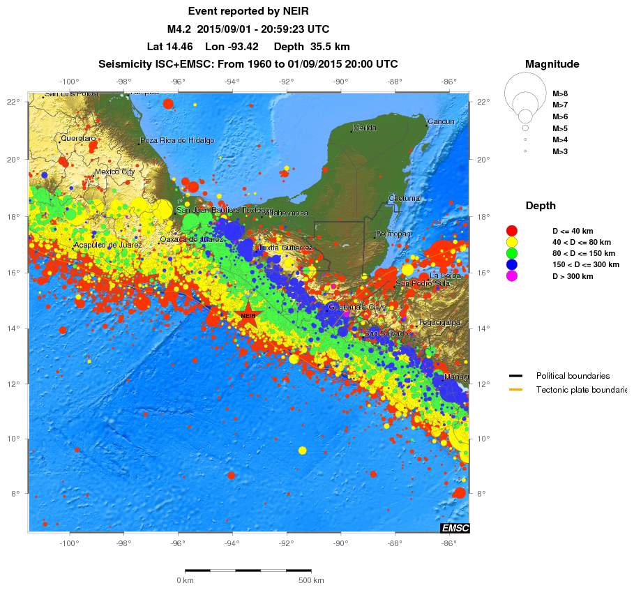 wide historical seismicity