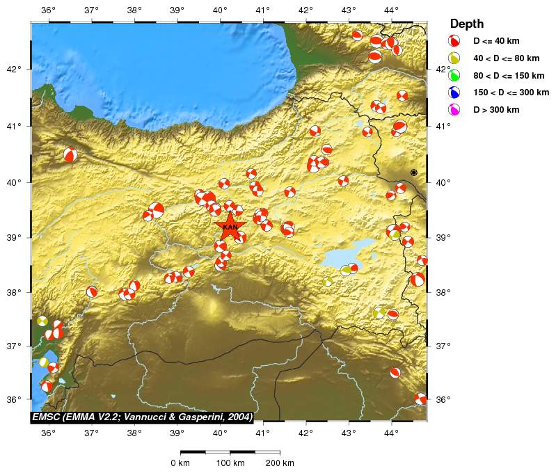 Regional moment Tensor
