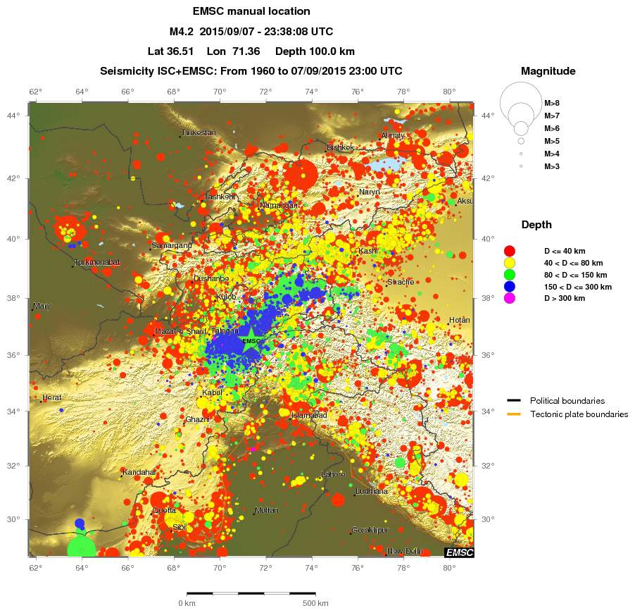 wide historical seismicity