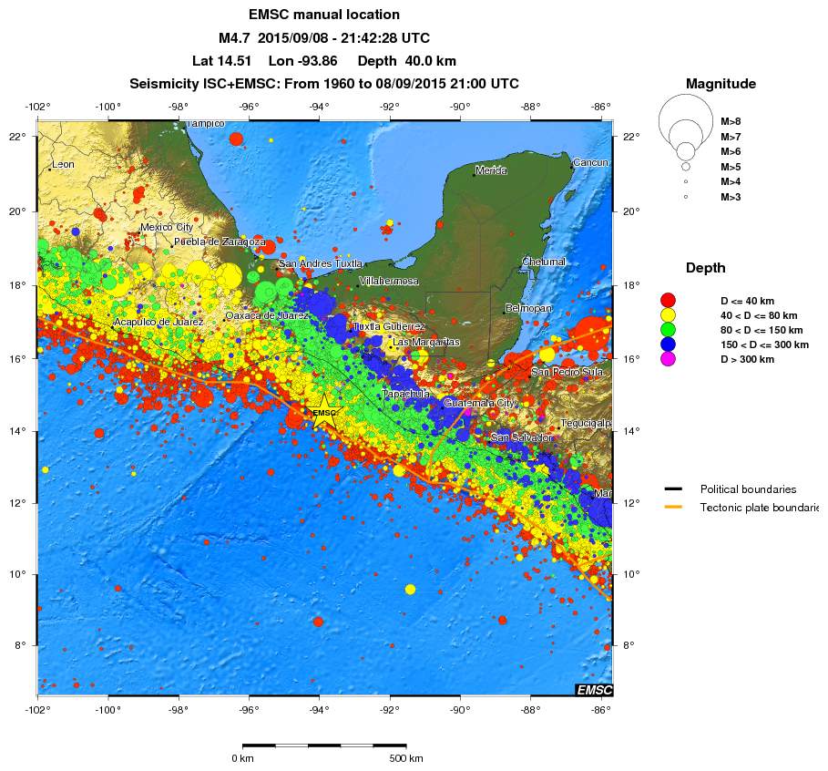 wide historical seismicity
