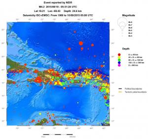 wide historical seismicity