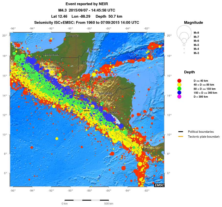 wide historical seismicity