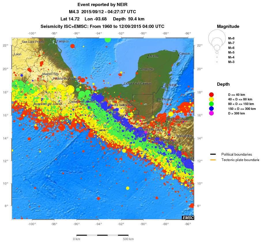 wide historical seismicity