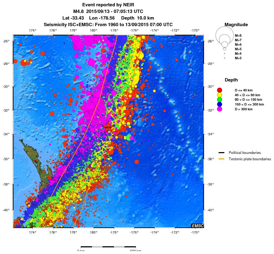 wide historical seismicity