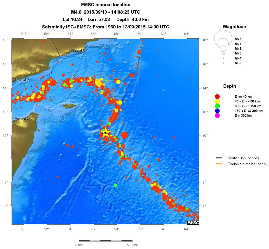 wide historical seismicity