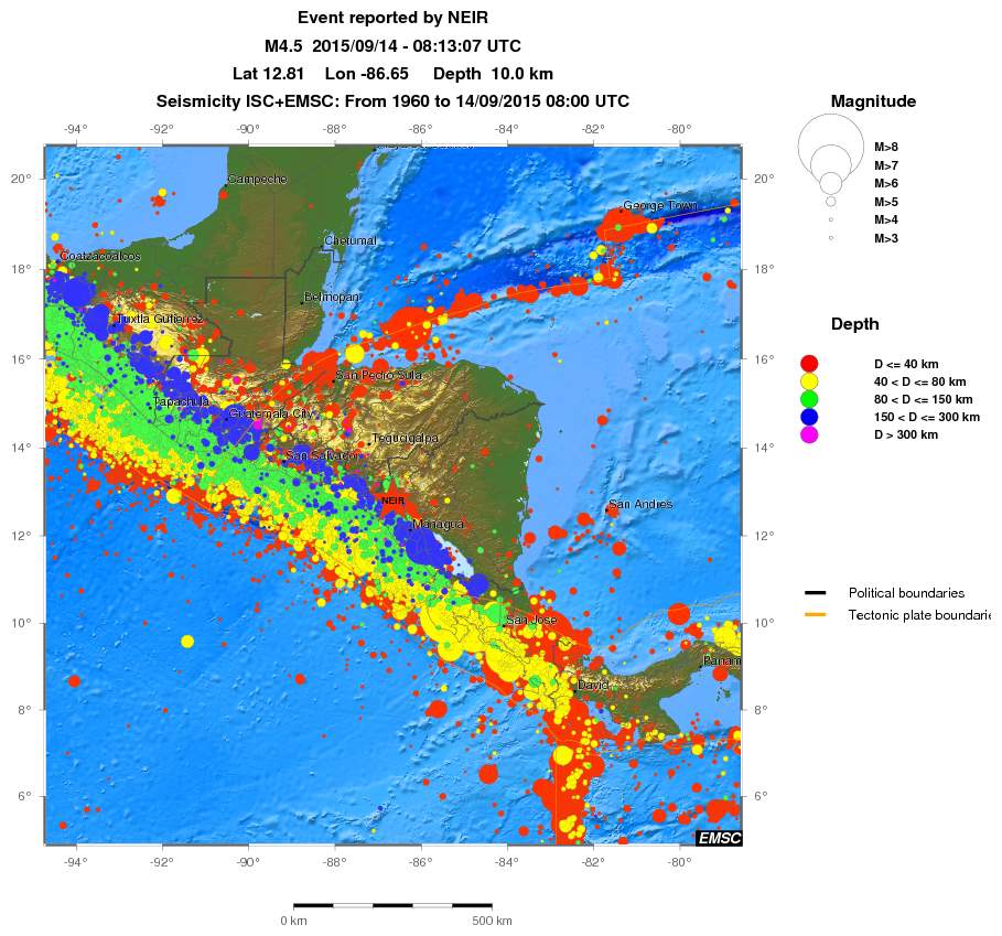 wide historical seismicity