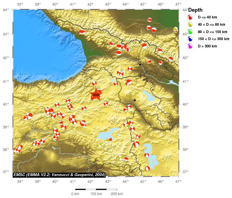 Regional moment Tensor