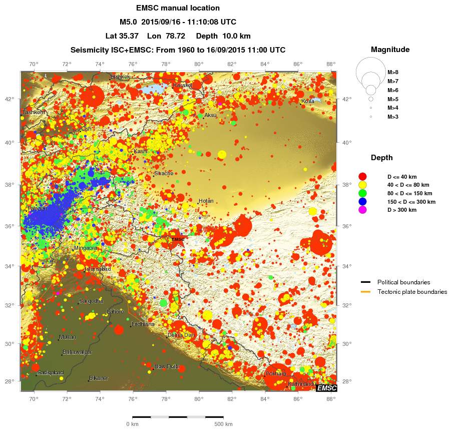 wide historical seismicity