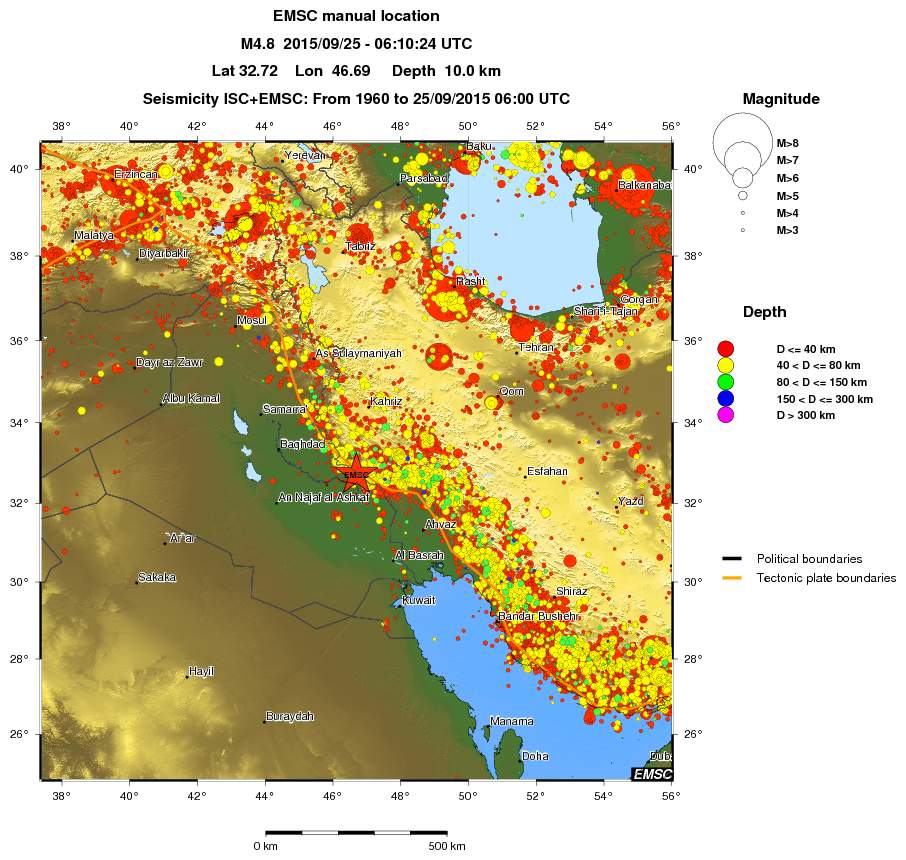 wide historical seismicity