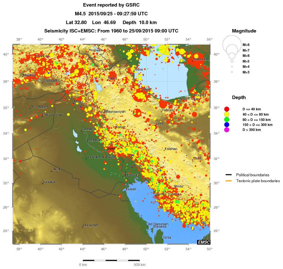 wide historical seismicity
