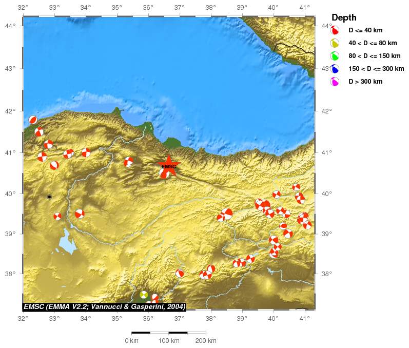 Regional moment Tensor