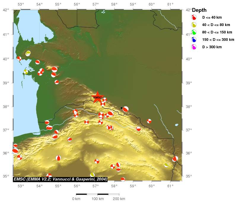 Regional moment Tensor