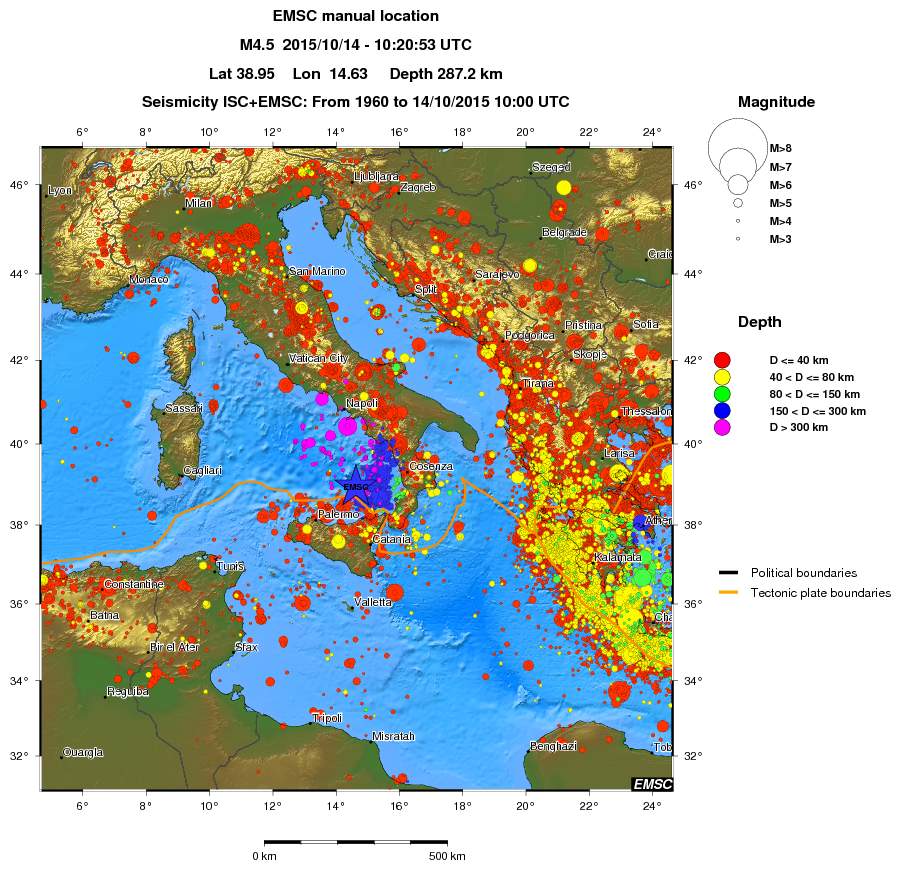 wide historical seismicity