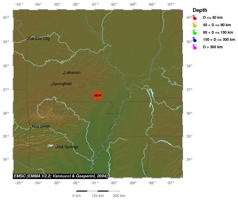 Regional moment Tensor