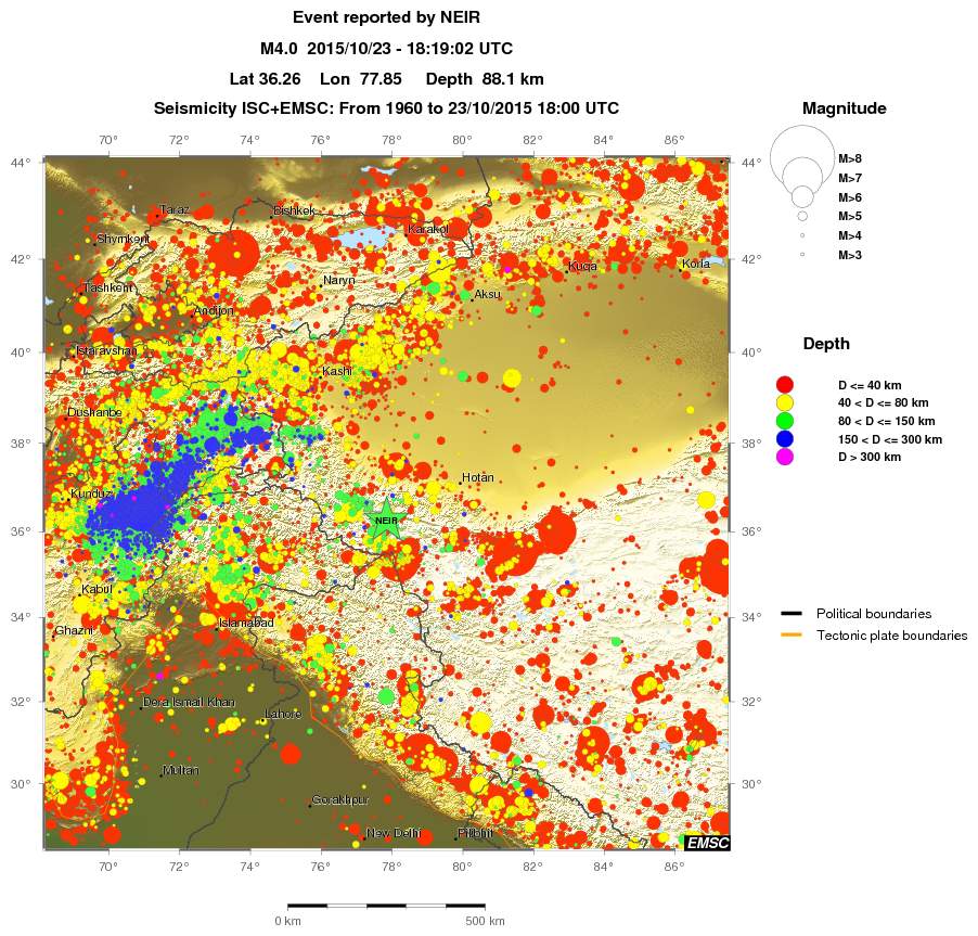 wide historical seismicity