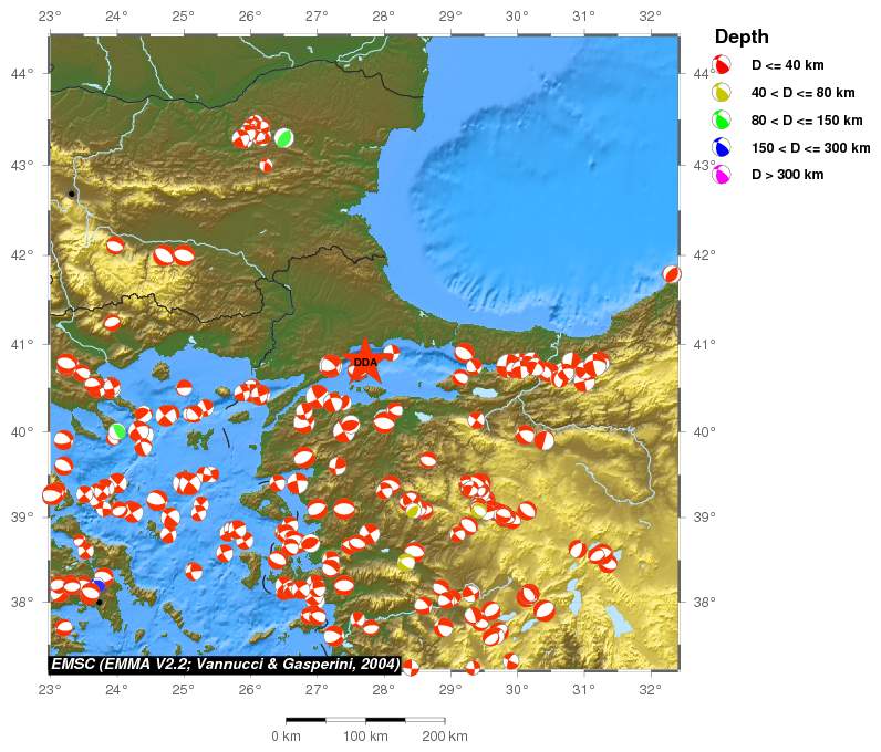 Regional moment Tensor
