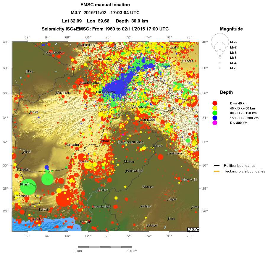 wide historical seismicity