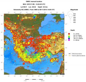 wide historical seismicity