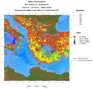 wide historical seismicity