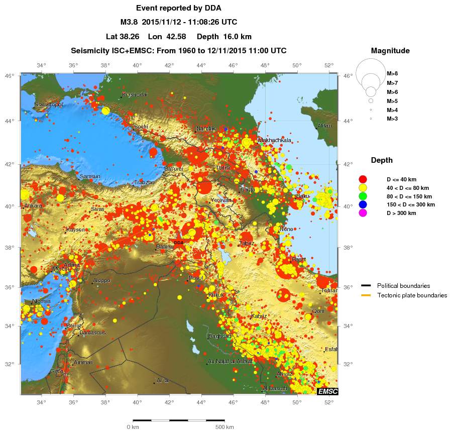 wide historical seismicity