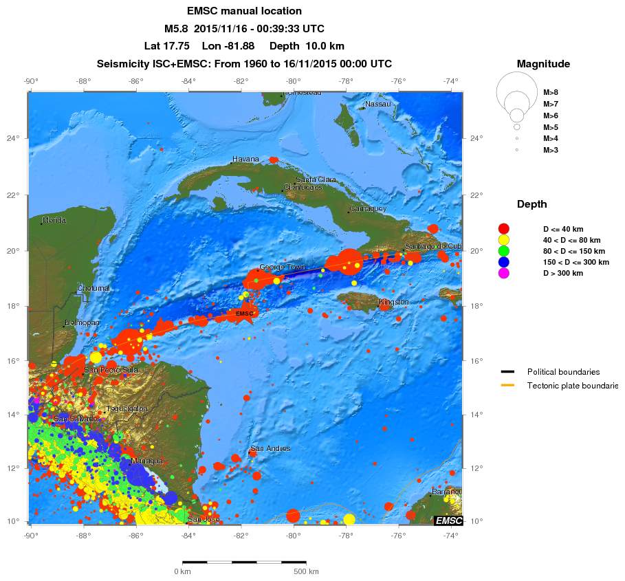 wide historical seismicity