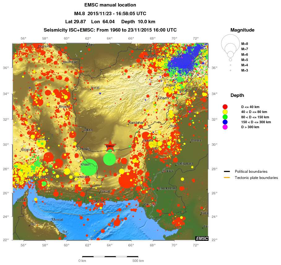wide historical seismicity