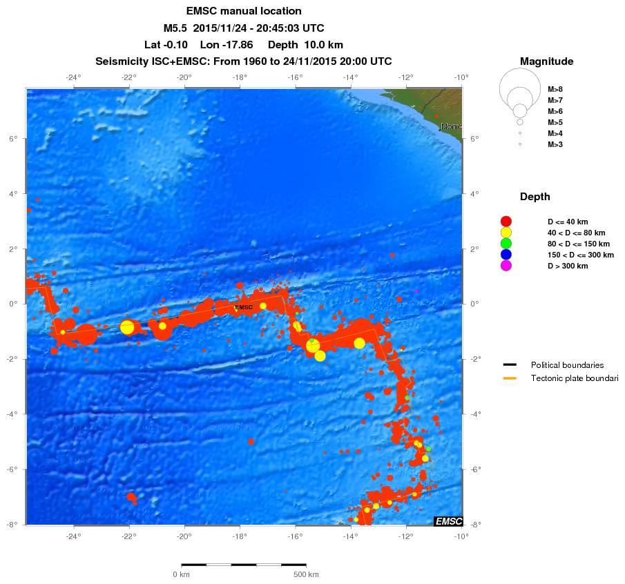 wide historical seismicity