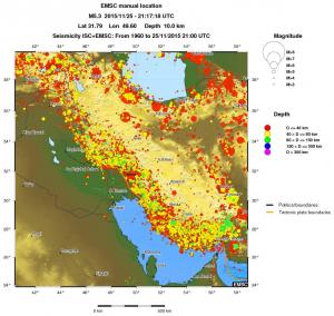 wide historical seismicity