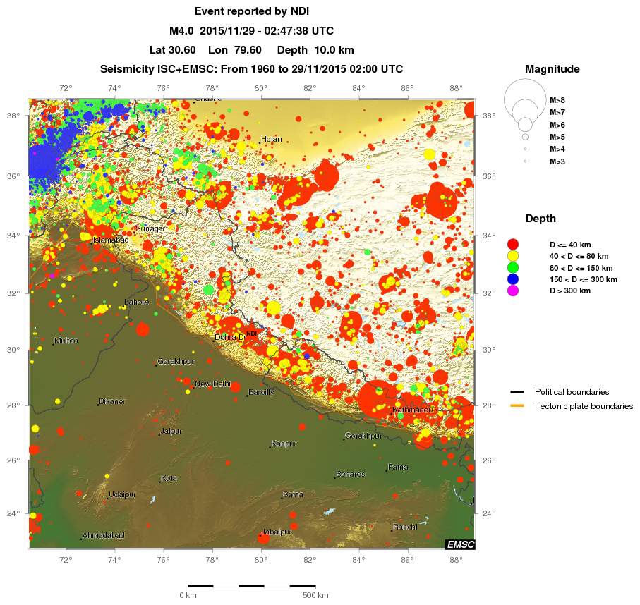 wide historical seismicity