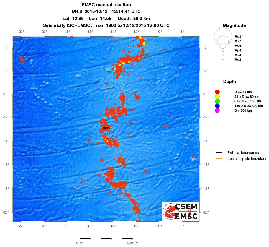 wide historical seismicity