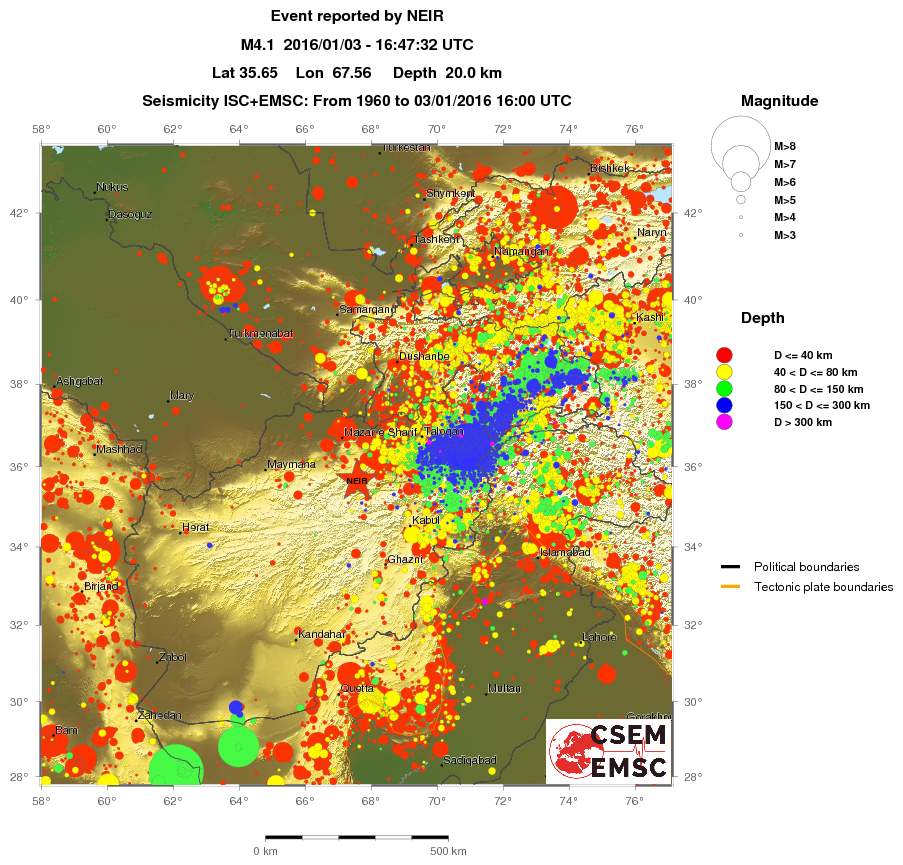 wide historical seismicity