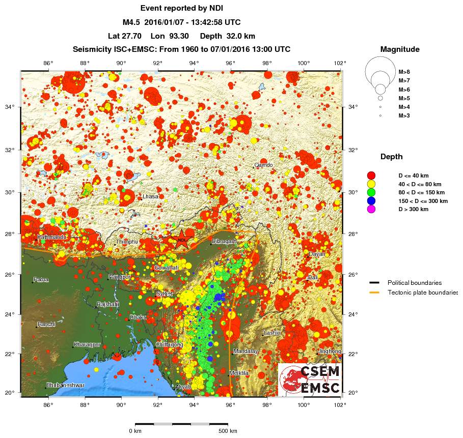 wide historical seismicity