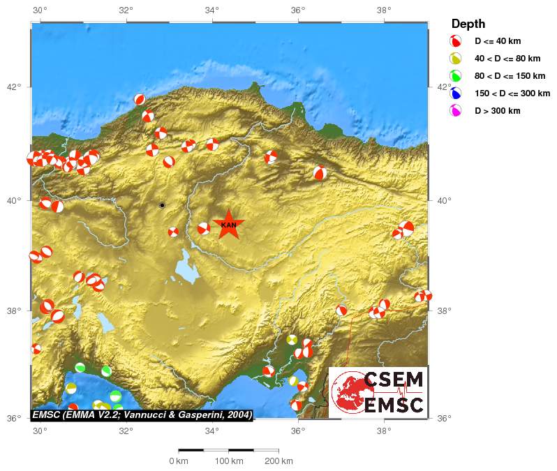 Regional moment Tensor
