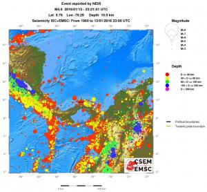 wide historical seismicity