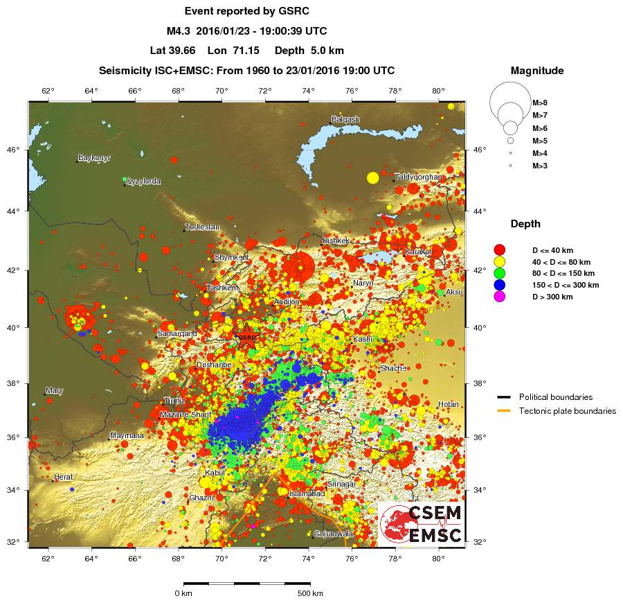 wide historical seismicity