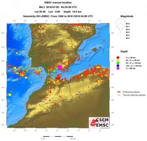 wide historical seismicity