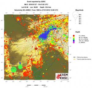 wide historical seismicity