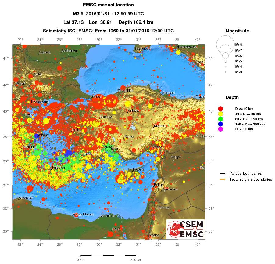 wide historical seismicity
