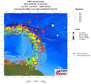 wide historical seismicity