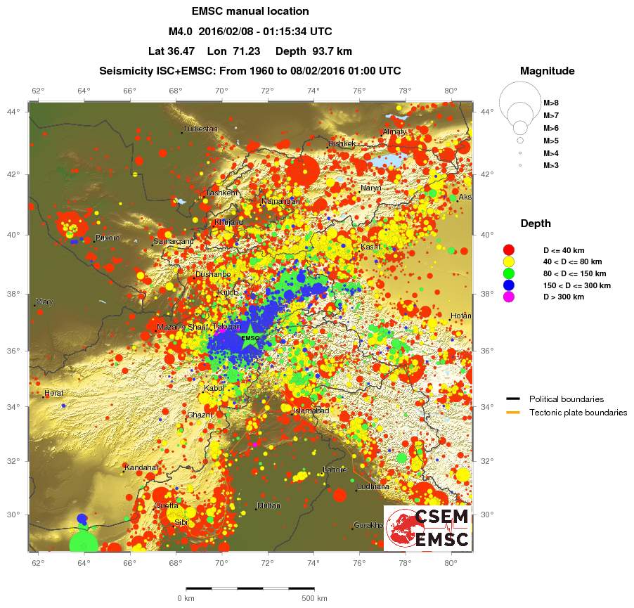 wide historical seismicity
