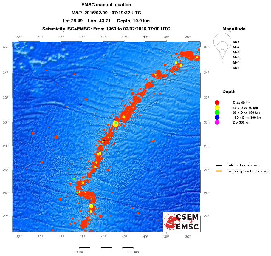 wide historical seismicity