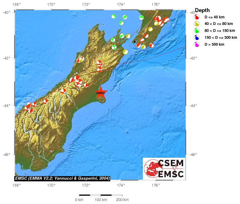 Regional moment Tensor