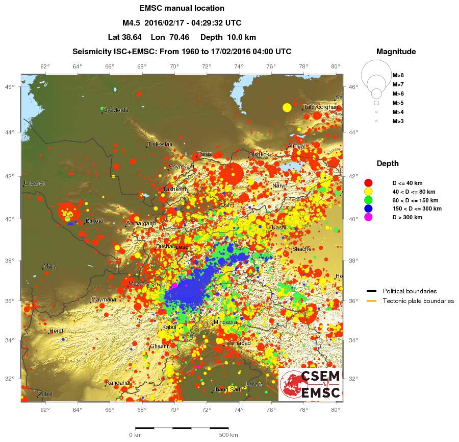 wide historical seismicity
